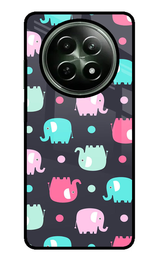 Elephants Realme 12x 5G Glass Case