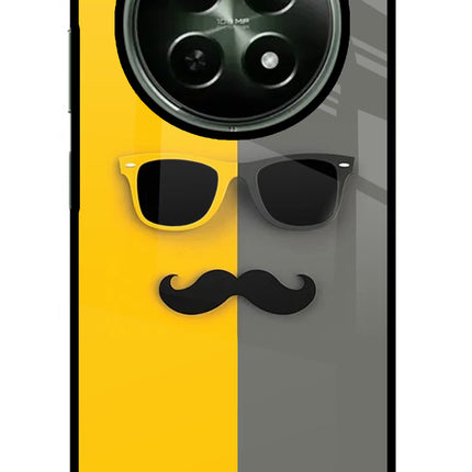 Sunglasses with Mustache Realme 12x 5G Glass Case