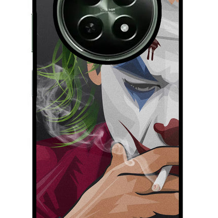 Joker Smoking Realme 12x 5G Glass Case Back Cover by Casekaro