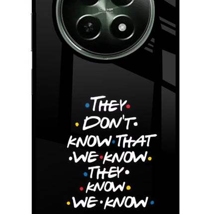 FRIENDS Dialogue Realme 12x 5G Glass Case