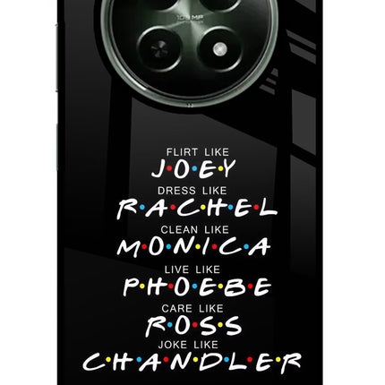 FRIENDS Character Realme 12x 5G Glass Case
