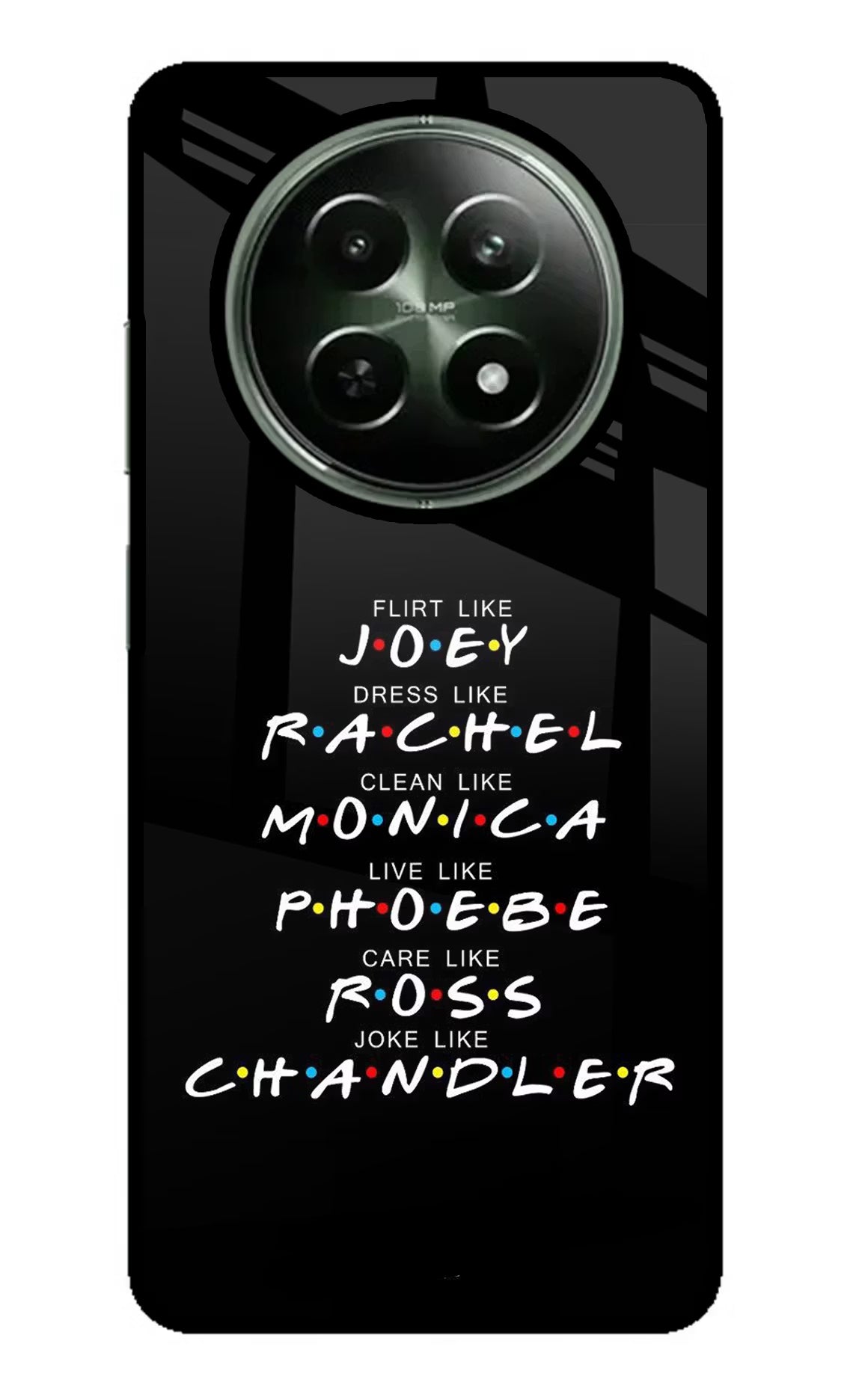 FRIENDS Character Realme 12x 5G Glass Case