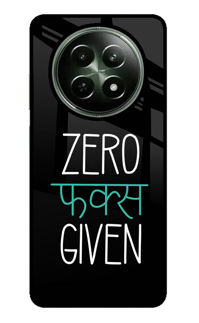 Zero Fucks Given Realme 12x 5G Glass Case