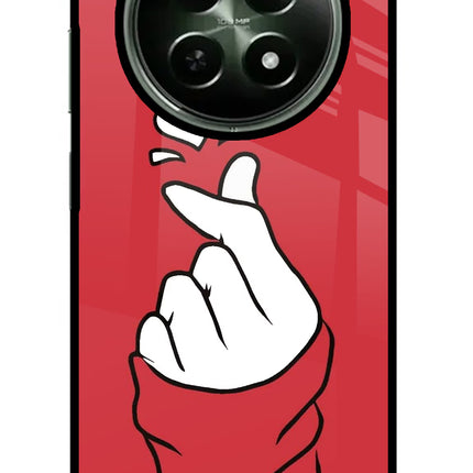 Korean Love Sign Realme 12x 5G Glass Case