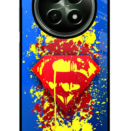 Superman logo Realme 12x 5G Glass Case