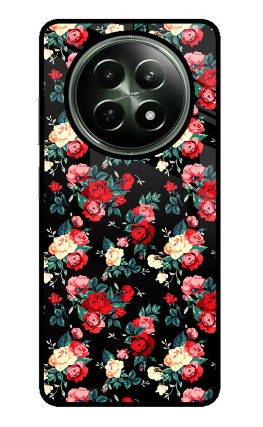 Rose Pattern Realme 12x 5G Glass Case