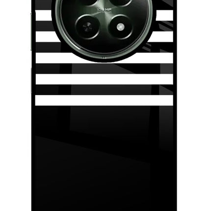 Black and White Print Realme 12x 5G Glass Case