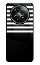Black and White Print Realme 12x 5G Glass Case