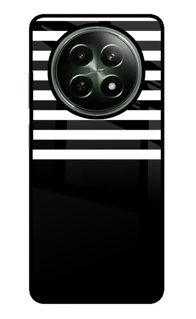 Black and White Print Realme 12x 5G Glass Case