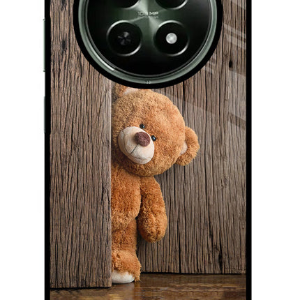 Teddy Wooden Realme 12x 5G Glass Case