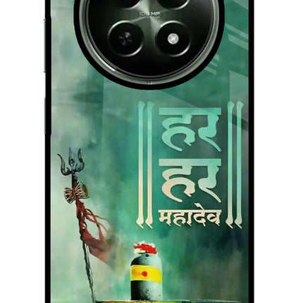 Har Har Mahadev Shivling Realme 12x 5G Glass Case
