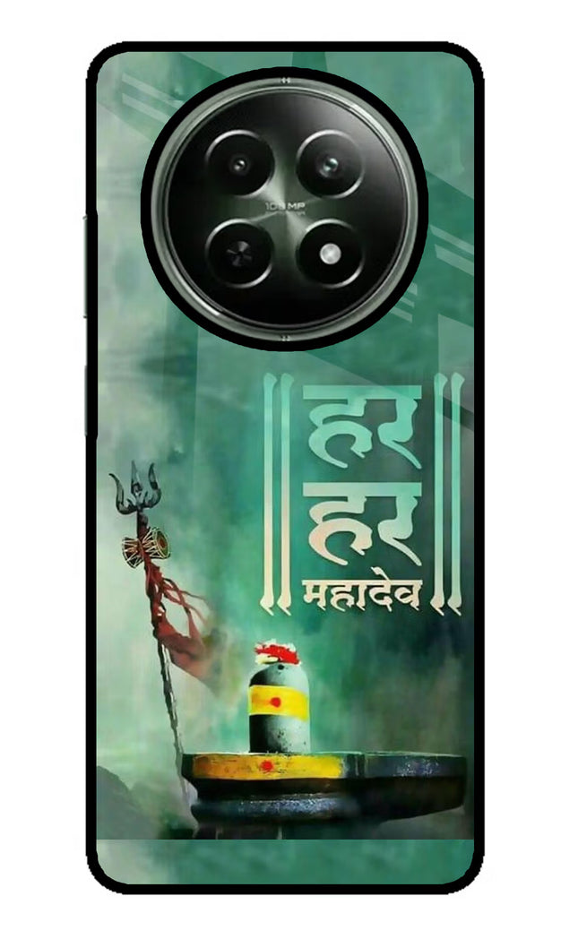 Har Har Mahadev Shivling Realme 12x 5G Glass Case