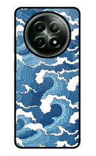 Blue Waves Realme 12x 5G Glass Case
