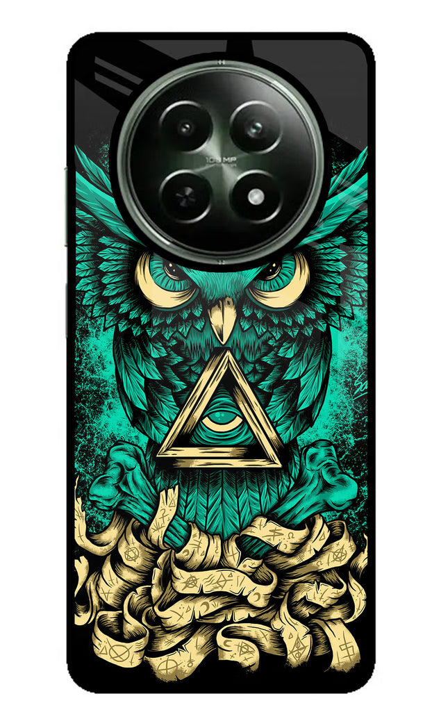 Green Owl Realme 12x 5G Glass Case