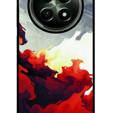 Fire Cloud Realme 12x 5G Glass Case