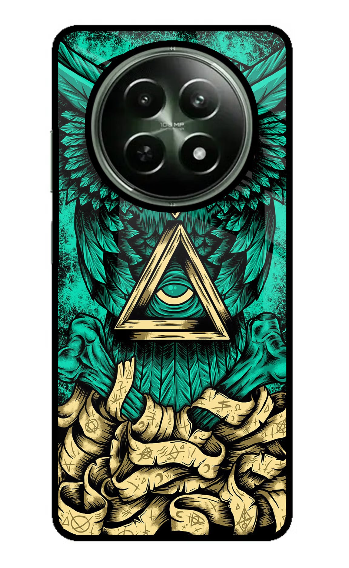 Green Owl Realme 12x 5G Glass Case