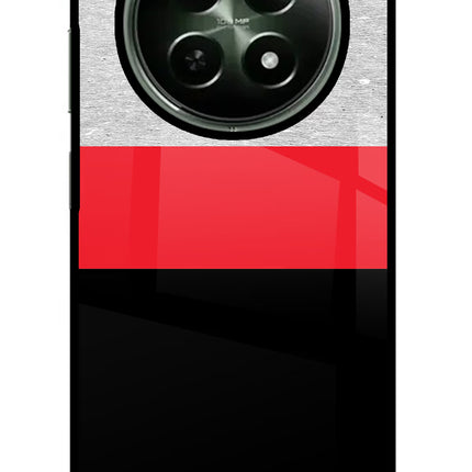 Tri Color Pattern Realme 12x 5G Glass Case