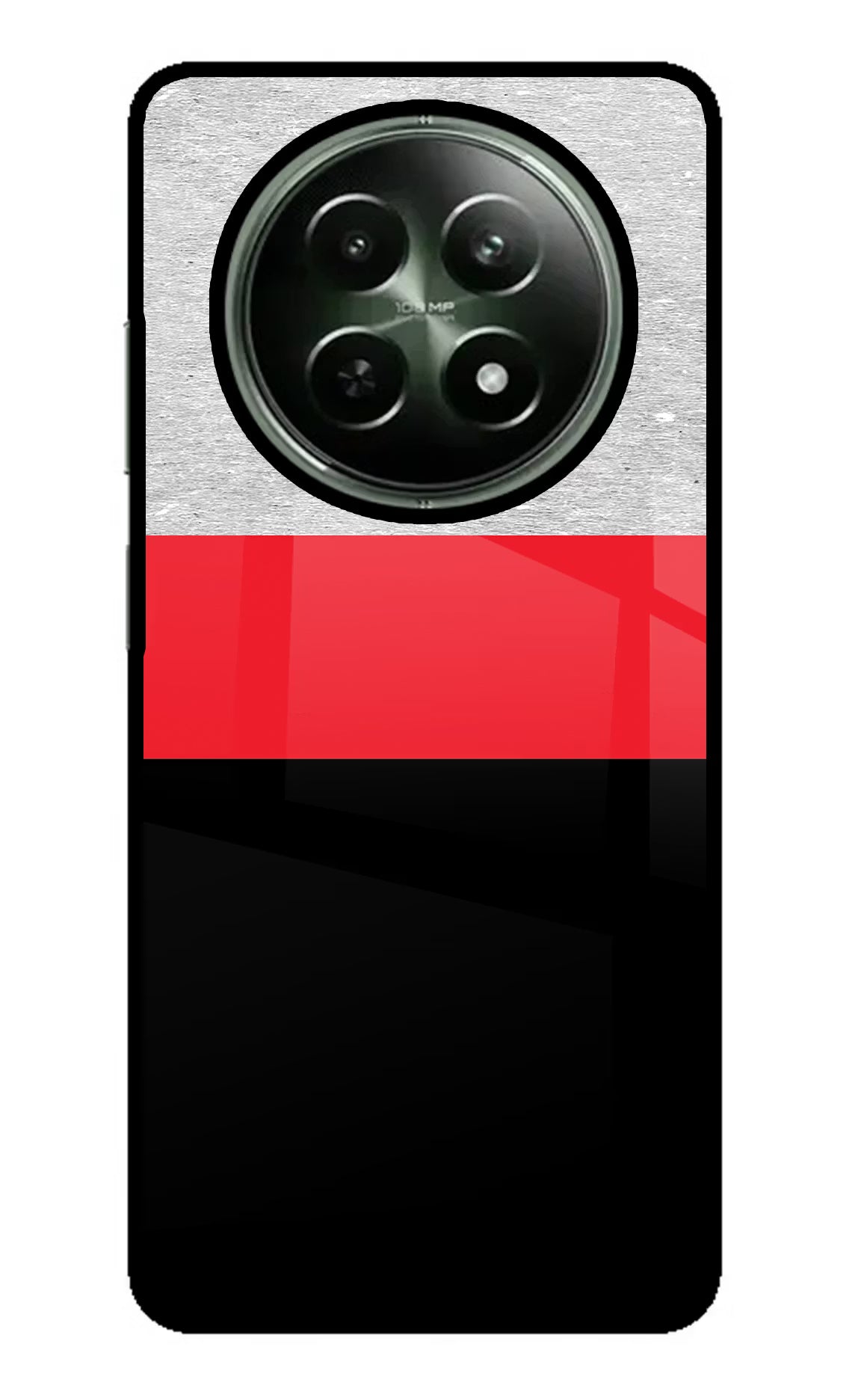 Tri Color Pattern Realme 12x 5G Glass Case