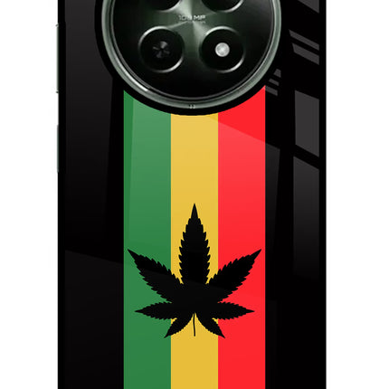Weed Flag Realme 12x 5G Glass Case Back Cover by Casekaro