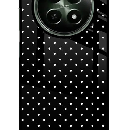White Dots Realme 12x 5G Glass Case