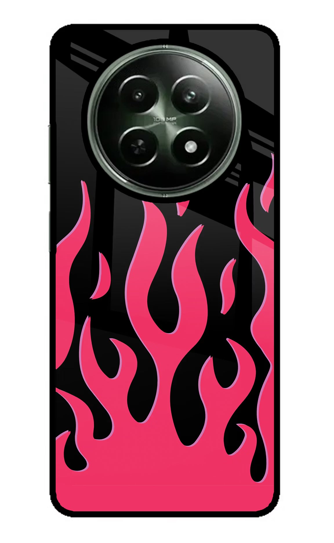 Fire Flames Realme 12x 5G Glass Case
