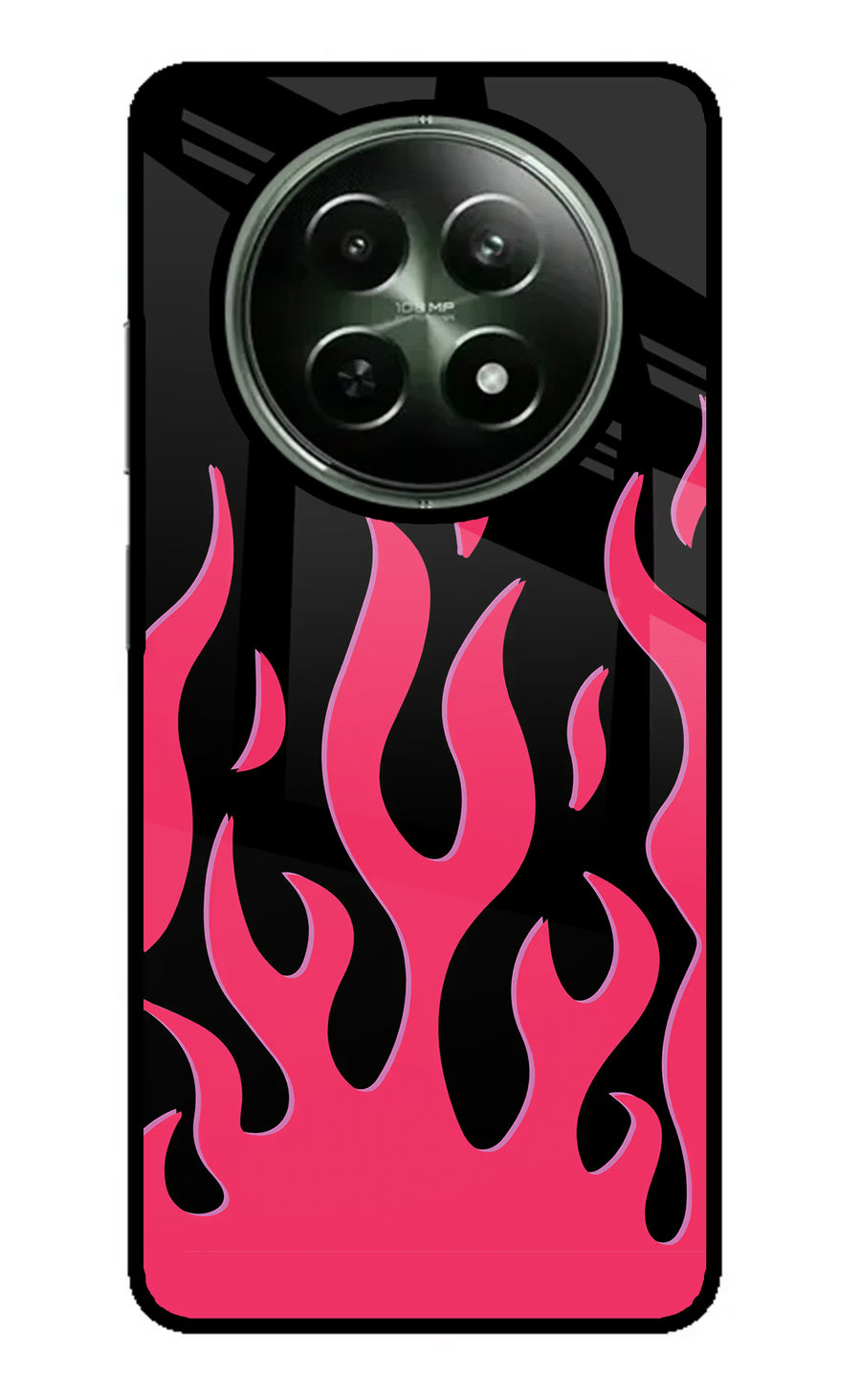 Fire Flames Realme 12x 5G Back Cover, Metal case