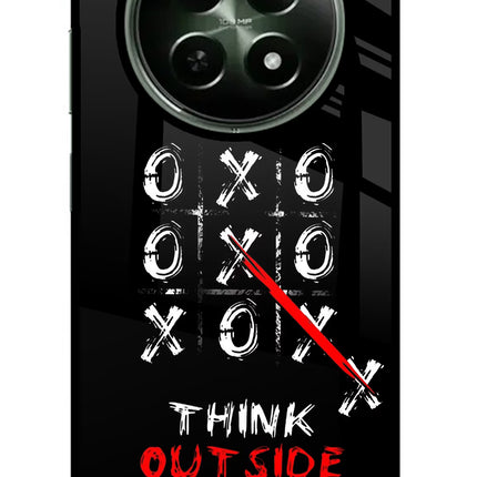 Think out of the BOX Realme 12x 5G Glass Case Back Cover by Casekaro