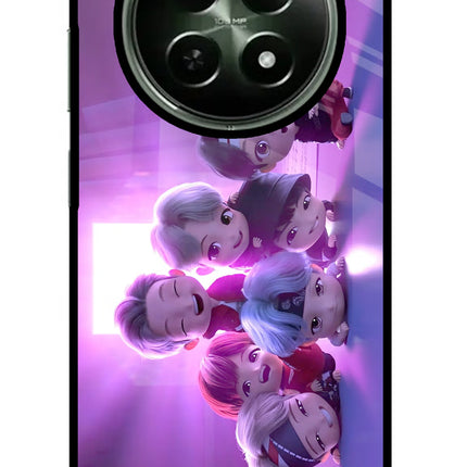 BTS Chibi Realme 12x 5G Glass Case