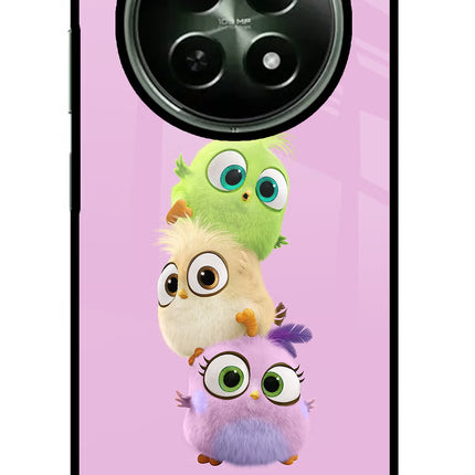 Cute Little Birds Realme 12x 5G Glass Case