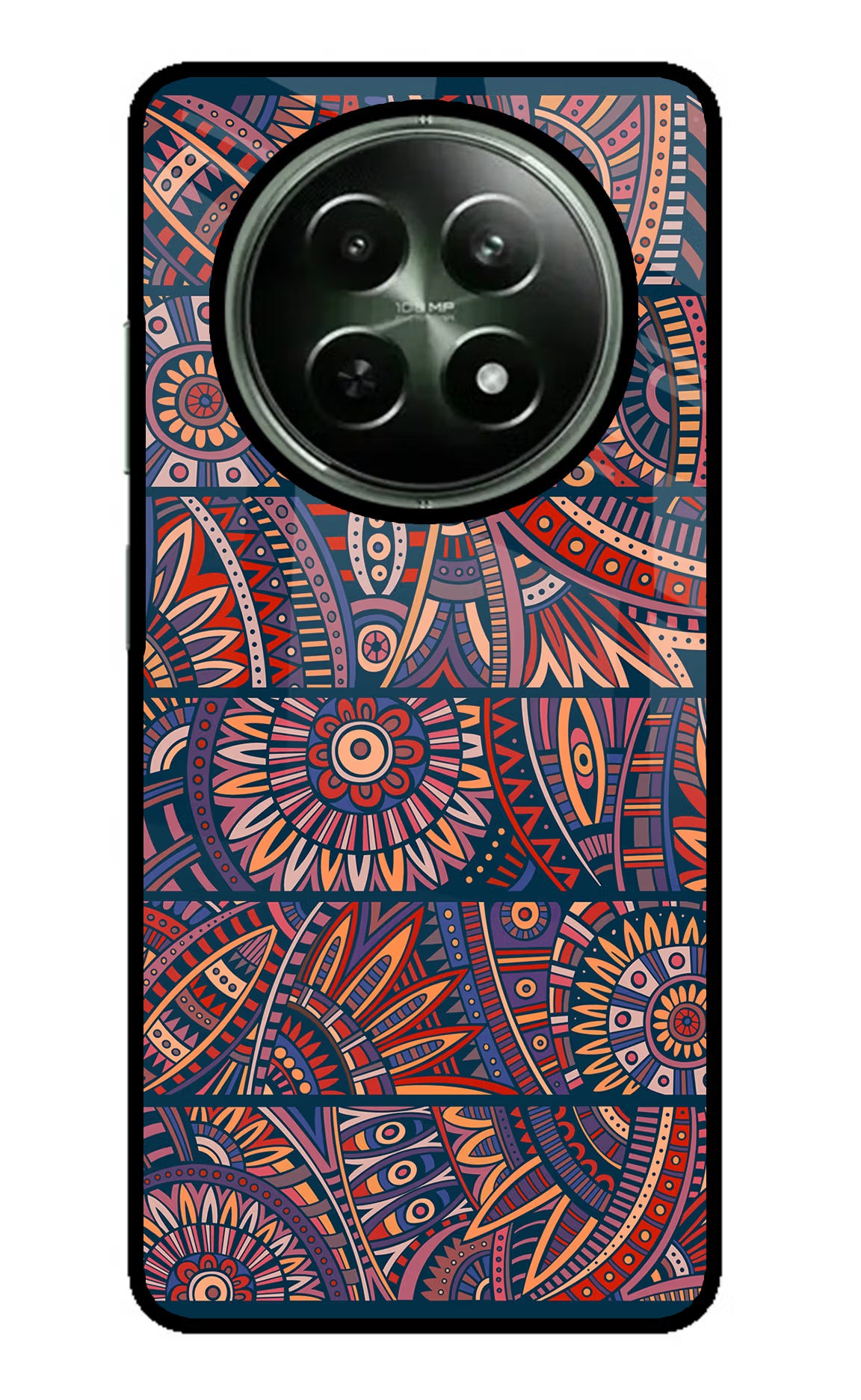 African Culture Design Realme 12x 5G Glass Case Back Cover by Casekaro