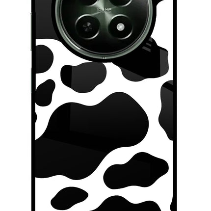 Cow Spots Realme 12x 5G Glass Case Back Cover by Casekaro