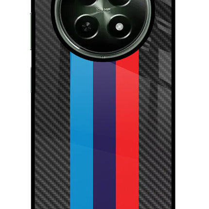 BMW Stripes Pattern Realme 12x 5G Glass Case