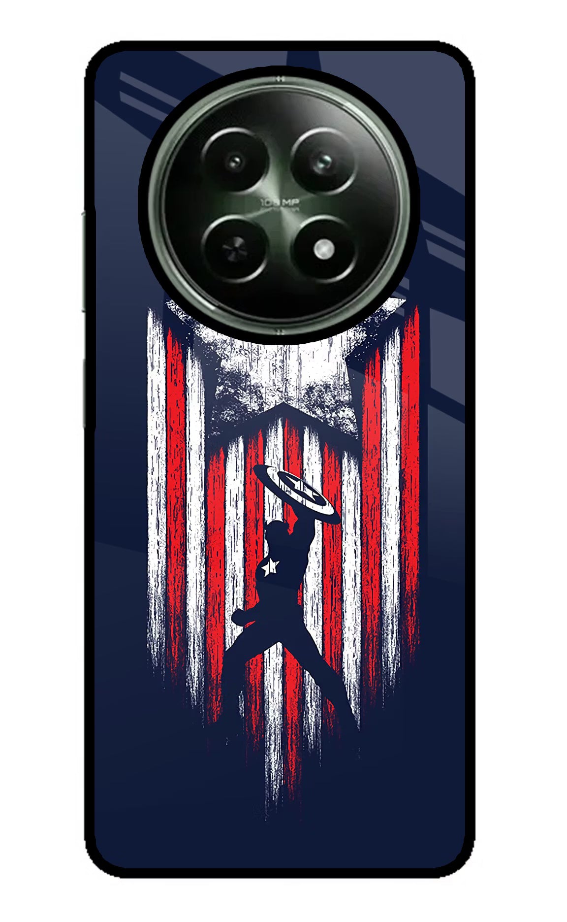 Captain America Marvel Art Realme 12x 5G Glass Case