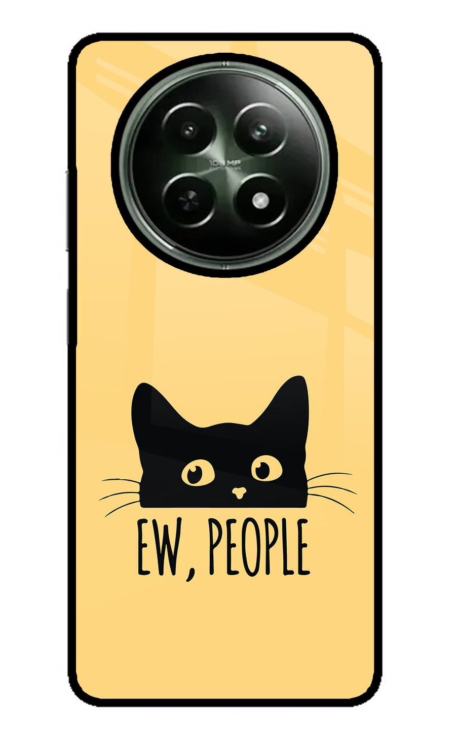 Ew People Catitude Realme 12x 5G Back Cover, Metal case