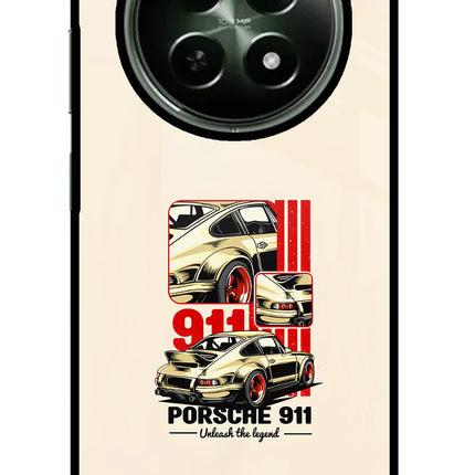 Classic Porsche 911 Realme 12x 5G Glass Case Back Cover by Casekaro