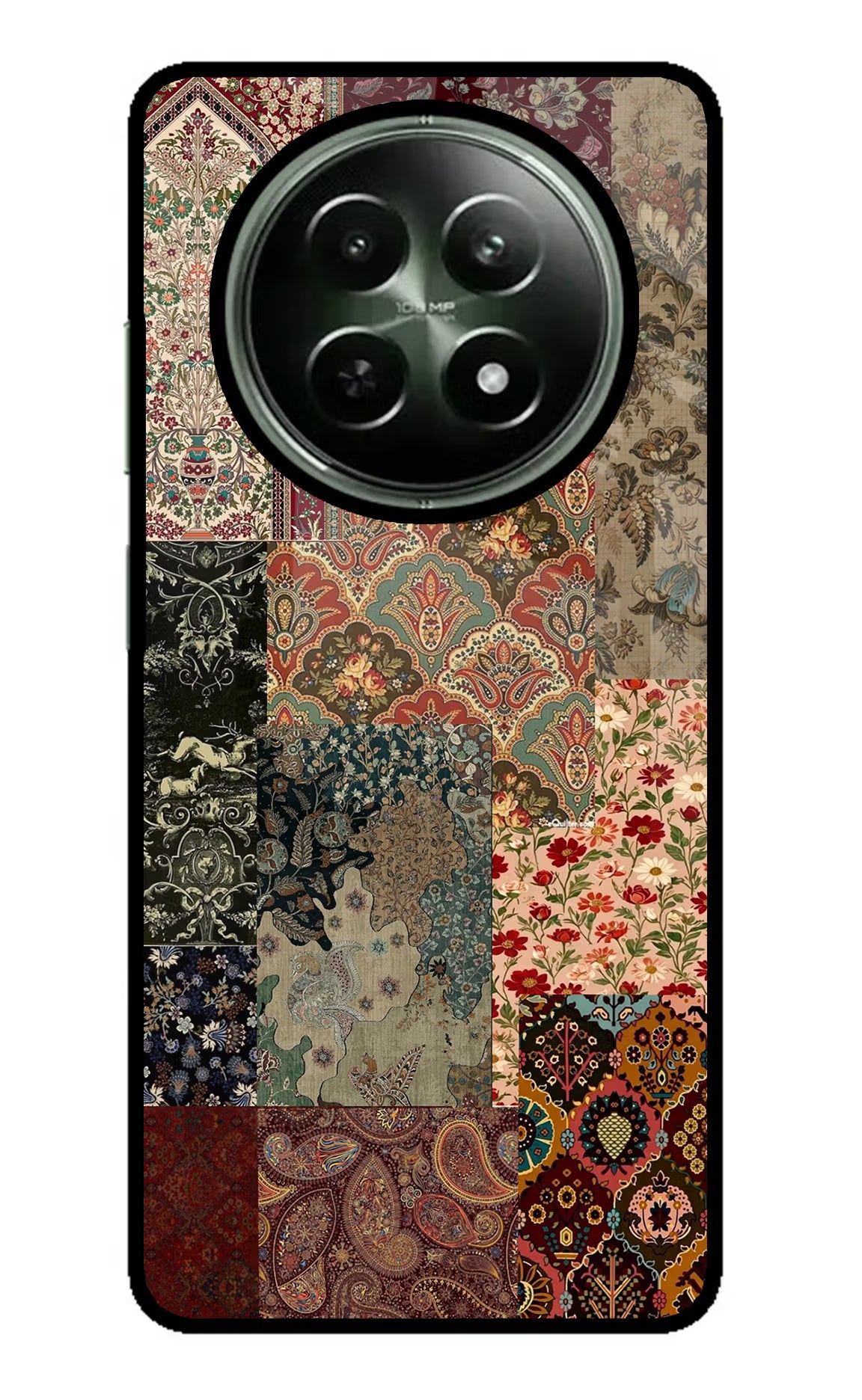 Desi Print Realme 12x 5G Glass Case Back Cover by Casekaro