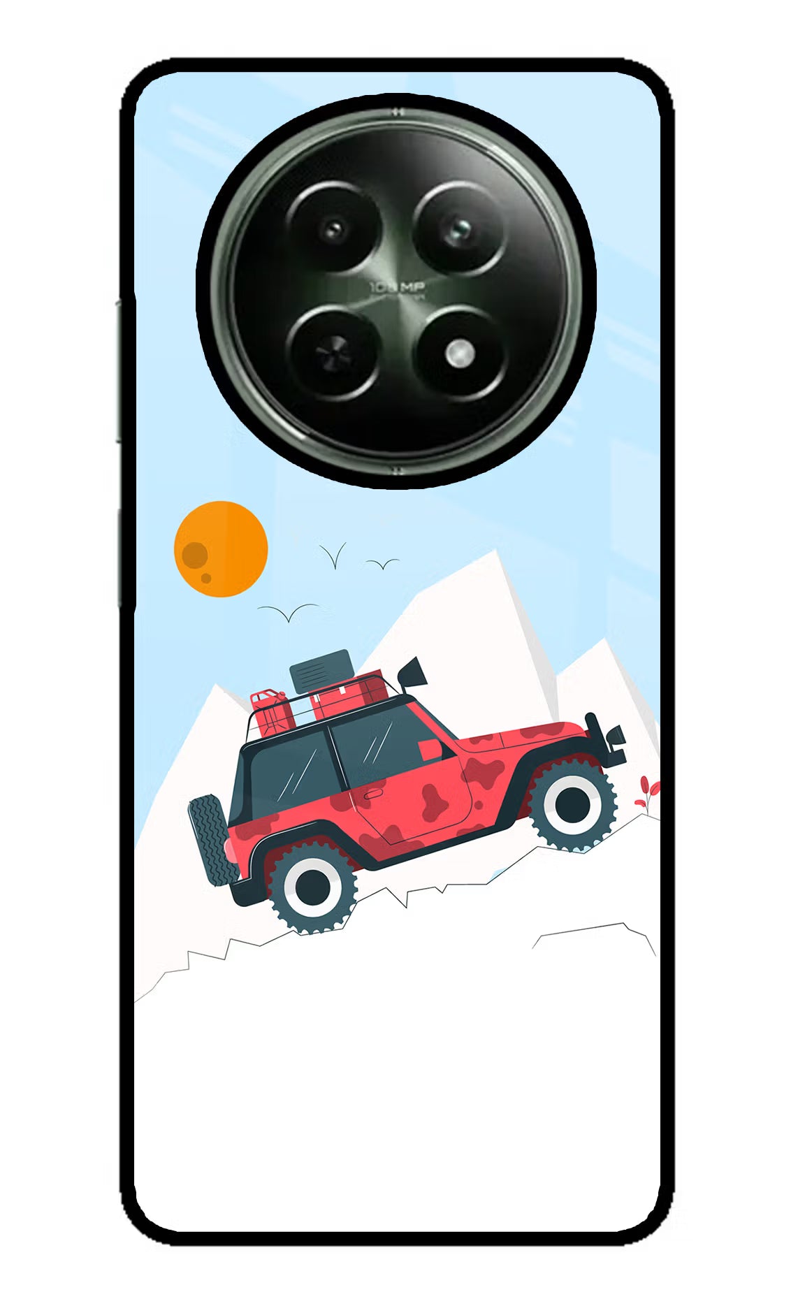Mountain Trail Beast Realme 12x 5G Glass Case Back Cover by Casekaro