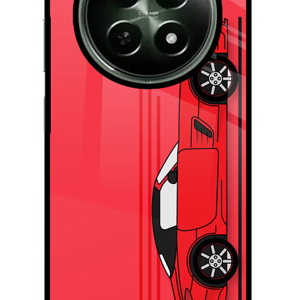 Red Velocity Realme 12x 5G Glass Case