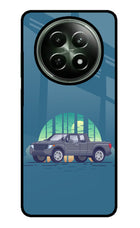 Retro Garage Vibe Realme 12x 5G Glass Case