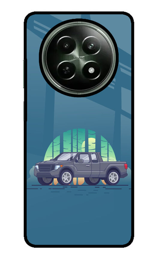 Retro Garage Vibe Realme 12x 5G Glass Case