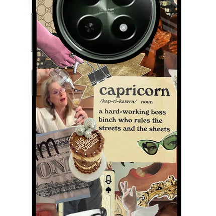 Capricorn Zodiac Realme 12x 5G Glass Case