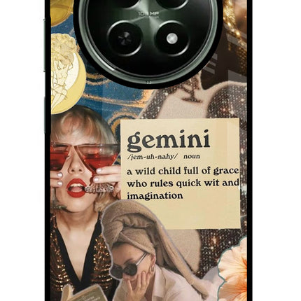 Gemini Zodiac Realme 12x 5G Glass Case