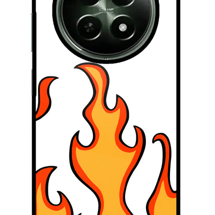 Fired Up – White Realme 12x 5G Glass Case