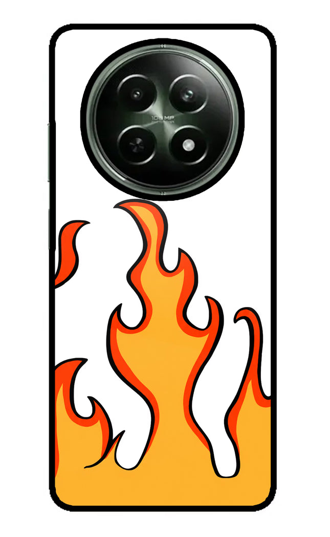 Fired Up – White Realme 12x 5G Glass Case