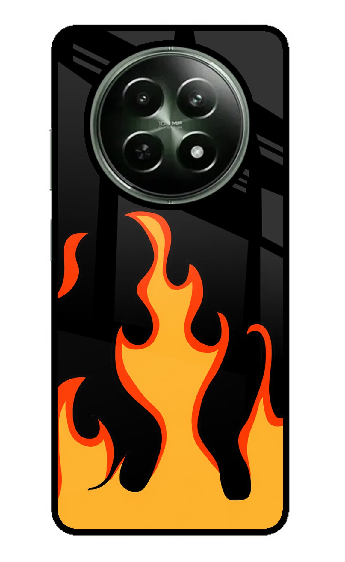 Fired Up – Black Realme 12x 5G Glass Case
