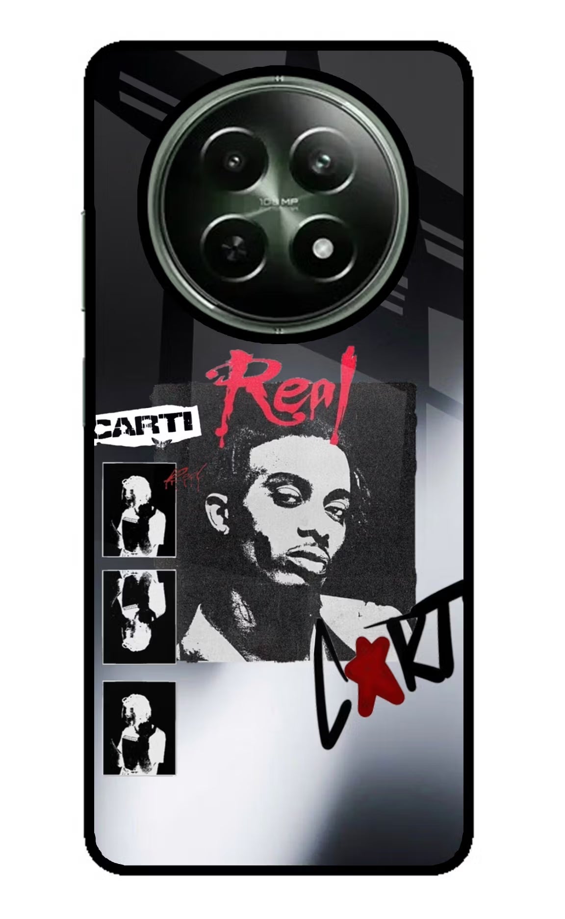 Playboi Carti Realme 12x 5G Glass Case Back Cover by Casekaro