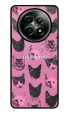 Pink Cats Realme 12x 5G Glass Case