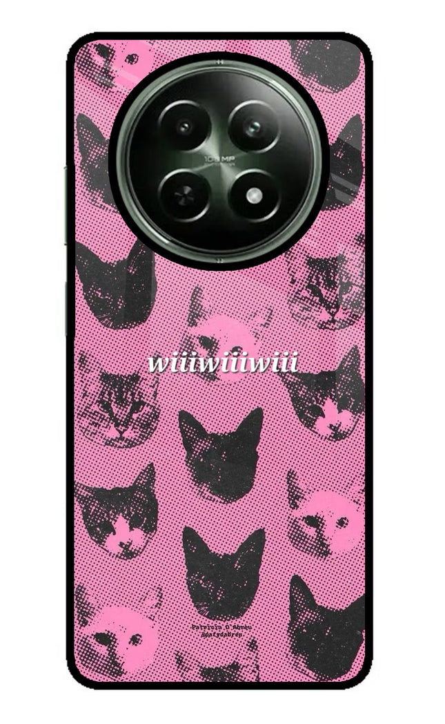 Pink Cats Realme 12x 5G Glass Case