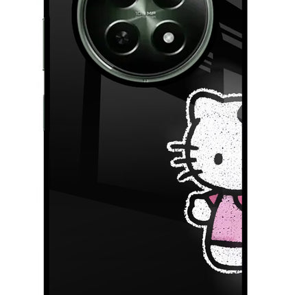 Kitty Charm Realme 12x 5G Glass Case