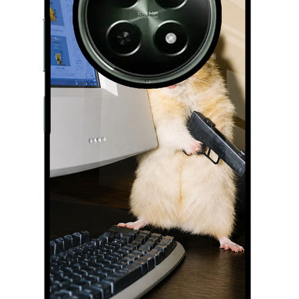 Hacker Hamster Realme 12x 5G Glass Case